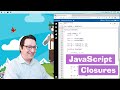 JavaScript tutorial 22/24: JavaScript Closures | Coding course for beginners