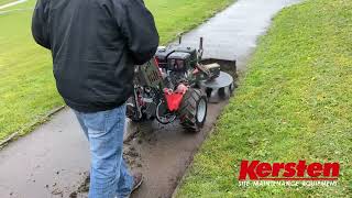 Kersten UBS and Weedbrush managing weeds on a Footpath