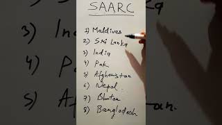 SAARC# countries# south asia association for regional co-operation🌍