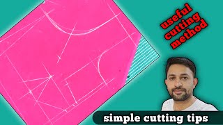 ✅cross cut blouse cutting ||blouse front part cutting tips || tailoring tips and tricks in Telugu