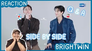 [ENG SUB] รีแอค Q\u0026A ไบร์ทวิน SIDE BY SIDE |งานนี้ที่รอคอยย ไบร์ทวินมีคอนเสิร์ตแล้ว #BrightWinConcert