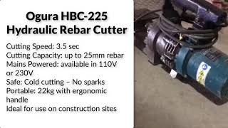 Ogura cold cut rebar cutters