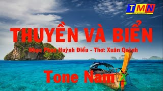 [KARAOKE] Thuyền và biển 1 - Slow (Phan Huỳnh Điểu - Xuân Quỳnh) – Tone Nam – #coverbytmn