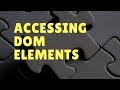 Accessing DOM elements using Javascript | GTCoding