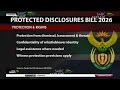 Protected Disclosures Bill explained