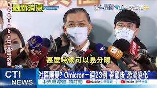 【每日必看】社區隱憂? Omicron一週23例 春節後\