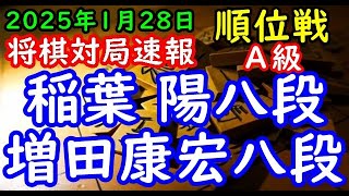 BGMなし将棋対局速報▲稲葉 陽八段（２勝５敗）vs△増田康宏八段（４勝３敗）第83期順位戦Ａ級８回戦（主催：朝日新聞社・毎日新聞社・日本将棋連盟）