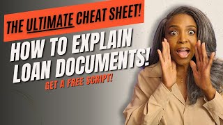 The Ultimate Cheat Sheet How To Explain Loan Documents
