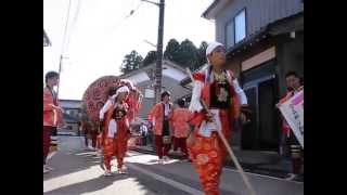 《宮森新の獅子》富山県砺波市宮森新（栴壇野地区）1/2【呉西/氾濫原の獅子】庄川系　20151103　MVI 0065