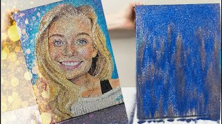 Katelynn | Portrait artwork REVEAL, made using ONLY glitter, by TRILLI!