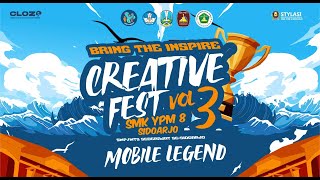 Creative Fest Vol.3 Mobile Legend Final Juara 3 2024