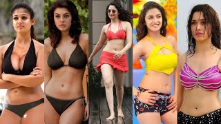 South Indian Tamil Actress Hot Bikini Look Reels Compilation 😍 Tamil Hot Beauties In Navel Look