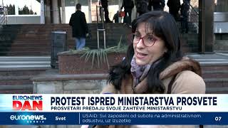 Protest nastavnika beogradskih osnovnih škola: \