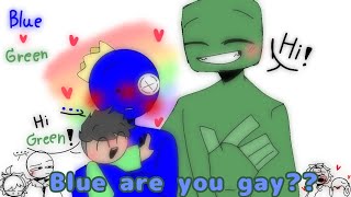 Blue are you gay? || Animation meme || Rainbow Friends [Blue x Green]