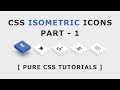 CSS Isometric Social Media Icons - CSS3 Icon Hover Effects - Html Css 3D Icon Hover Effects - Part 1