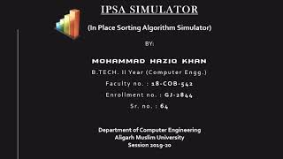 Sorting Algorithm Simulator (Software Engineering Project)