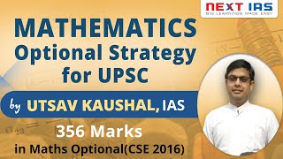 "Mathematics Optional Strategy for UPSC CSE" by Utsav Kaushal (IAS)