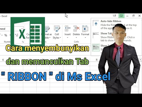 Tutorial Cara Menyembunyikan Dan Menampilkan Tab Ribbon Di Ms Excel