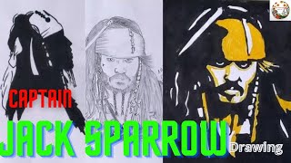 Captain Jack sparrow drawing step by step / easy Jack sparrow sketch drawing