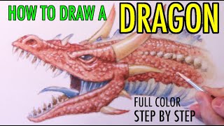 How to Draw a Dragon: Full-Color Narrated Tutorial