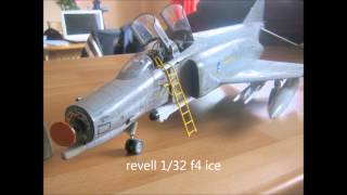 REVELL 1/32 F4, AIRFIX MOSQUITO DIORAMA, ACADEMY 1/48 HISPANO BUCHON + OTHER BUILDS