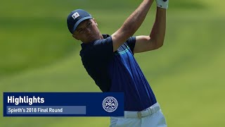 Every Shot from Jordan Spieth's 4th Round | 2018 PGA Championship