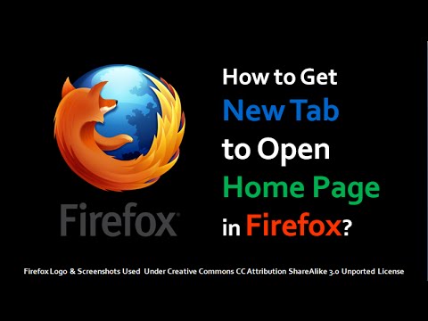 How to Get New Tab to Open Home Page in Firefox How to Get New Tab to Open Home Page in Firefox