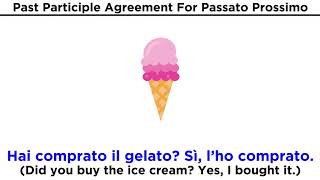Agreement of Past Participle With Present Perfect Tense in Italian