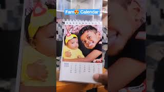 Lovely Fam ❤️ Calendar 📆#family#memories #picture #calendar #cute #ytshorts #shorts