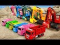 Mega RC Construction Site Action RC Excavator Dump Trucks Wheel Loader Dozer Tractors RC Vehicles