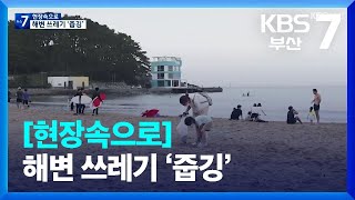 [현장속으로] 해변 쓰레기 ‘줍깅’ / KBS  2022.09.19.