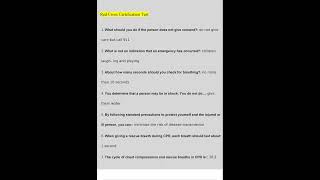 Red Cross Certification Test Exam 2025 Questions and Answers 2025 Verified Answers