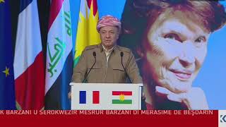 گوتارى سەرۆک بارزانی لە ڕێوڕەسمی یادی لە دایکبوونی دانیال میتران Gotara Serok barzani