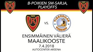 BSM, 1.VE: Koovee–Tiikerit, 7.4.2018, Maalikooste