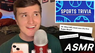 ASMR | Relaxing & Fun Sports Trivia 🏀🏈⚽️