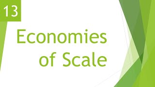 Economies of Scale - IGCSE Business Studies