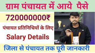 Gram panchayat me aaye paise || panchayat pratinidhi ki bhatta || panchayat salary details.