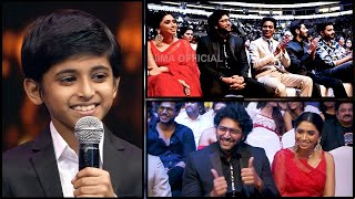 South celebs adoring Jayam Ravi Son Aarav Ravi's cute speech at the South Movie Awards