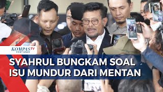 Pulang ke Indonesia, Mentan Syahrul kembali Berkantor di Kementan