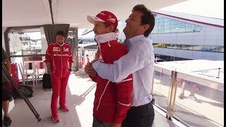 F1 2017 British GP - When Mark Webber met Sebastian Vettel