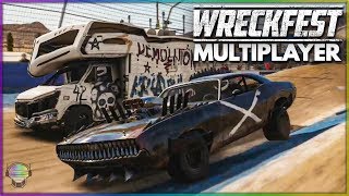 EPIC WRECKFEST CONSOLE MULTIPLAYER FIRST RACES!