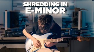 Different Guitar Legends Shred E Minor: SRV, Joe Bonamassa \u0026 Eric Johnson