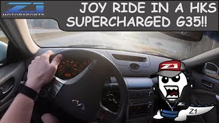 Guy Takes Z1's Supercharged G35 On A Joy Ride