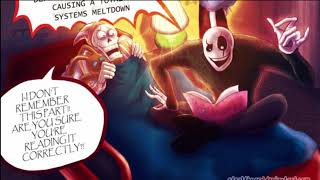 Sans interrupts Gaster Reading to Papyrus! Undertale Comic Dub!