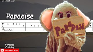 Coldplay - Paradise Guitar Tutorial | TAB