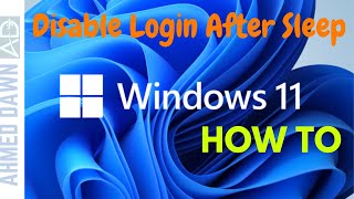 How to Enable or Disable Login After Sleep in Windows 11 | Disable Require Sign-In windows 11