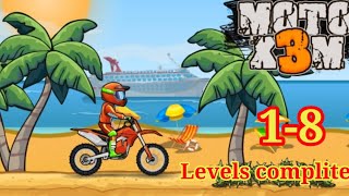MOTO X3M Bike Racing Game - levels 1 - 8 Gameplay Walkthrough Part 1(iOS,Android)||by Gamepalypro YM