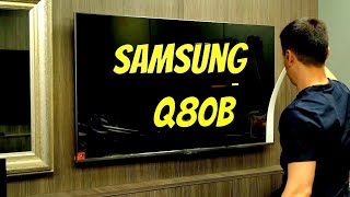 Samsung Q80B QLED 2022 Unboxing, Setup, Wall Mount Test and Review with 4K HDR Demo Videos