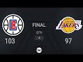 Clippers @| Lakers NBA on TNT Live Scoreboard | #KiaTipOff22