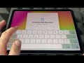 new ipad air 2024 set up without quick start